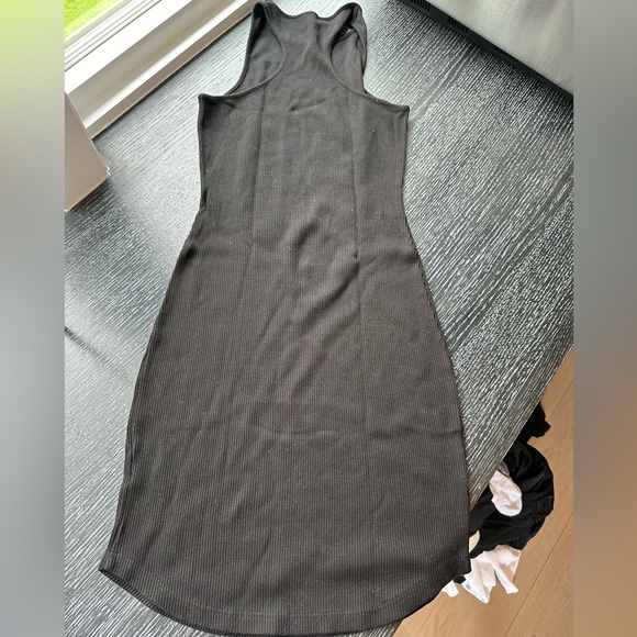 Monrow racer back tank dress black - Picture 1 of 3